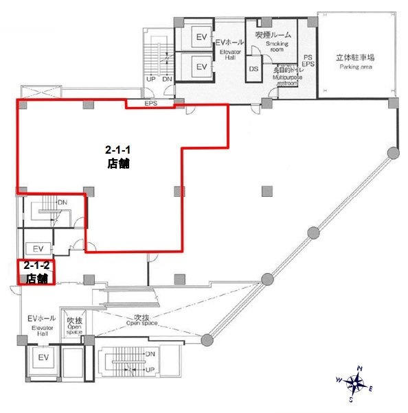 新四curumuビル2F 間取り図