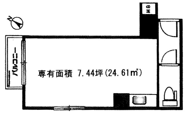 銀座アビタシオン803 間取り図