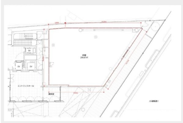 小田急西新宿O-PLACE1F 間取り図