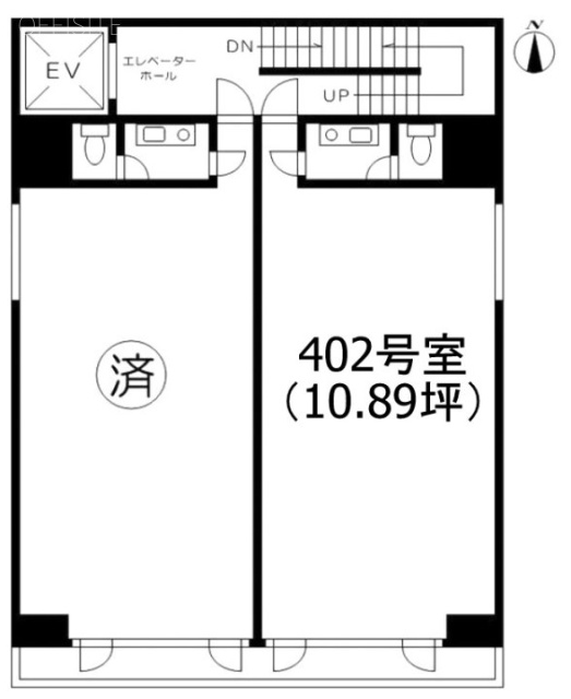 ニューウィング蔵前402 間取り図