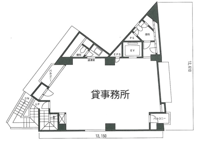 赤坂永楽ビル6F 間取り図