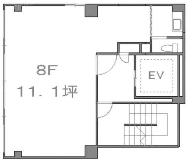 第2須賀ビル8F 間取り図