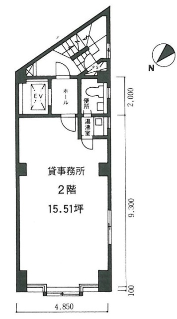 坂本ビル2F 間取り図