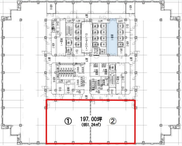 品川グランドセントラルタワー24F 間取り図