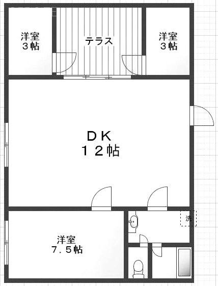 メルスサイトー1101 間取り図