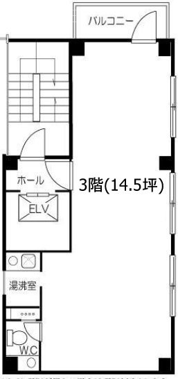 KS芝公園ビルⅡ3F 間取り図