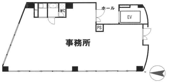 オーガストハウスビル1F 間取り図