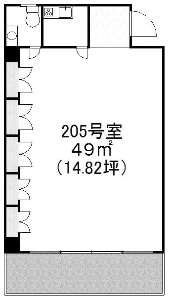 パークヒルズ南青山205 間取り図
