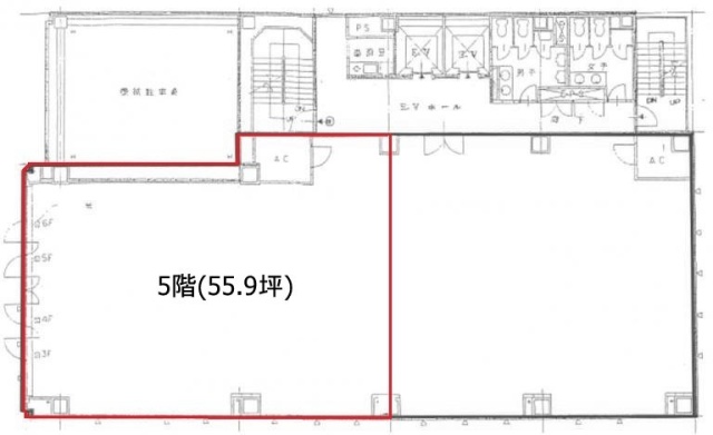 国立KTビル5F 間取り図