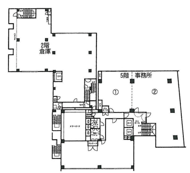 鈴和ビル2F 間取り図