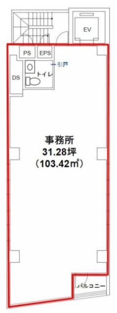 藤和宮益坂ビル10F 間取り図