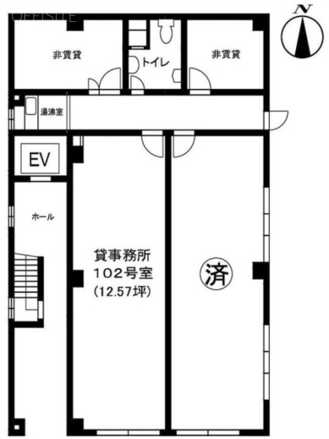 第3江波戸ビル102 間取り図