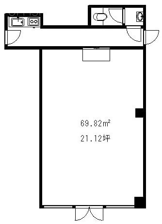 クオレせんげん台ビル201D 間取り図