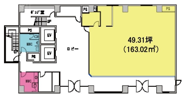 イマス西原横浜ビル1F 間取り図