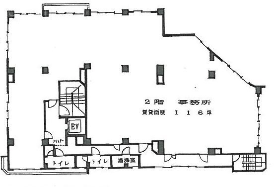 千駄ヶ谷フラワーマンション2F 間取り図