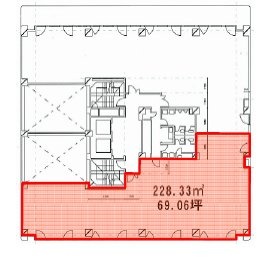 大樹生命横浜桜木町ビル8F 間取り図