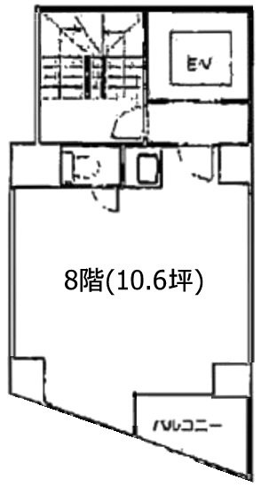 西新宿ウェールビル8F 間取り図