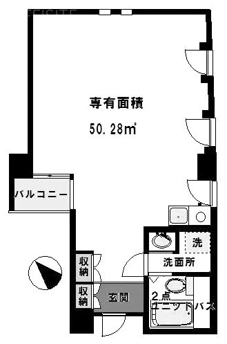 小石川ウォールズ502 間取り図