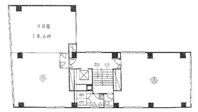 東成ビルAB 間取り図