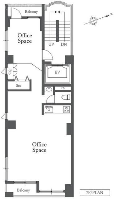 Totsu-Shimbashi BLD.Ⅱ7F 間取り図