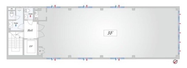 中央通信板橋ビル3F 間取り図