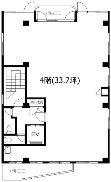 橋本ビル4F 間取り図