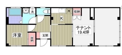 キャビットハウス1F 間取り図