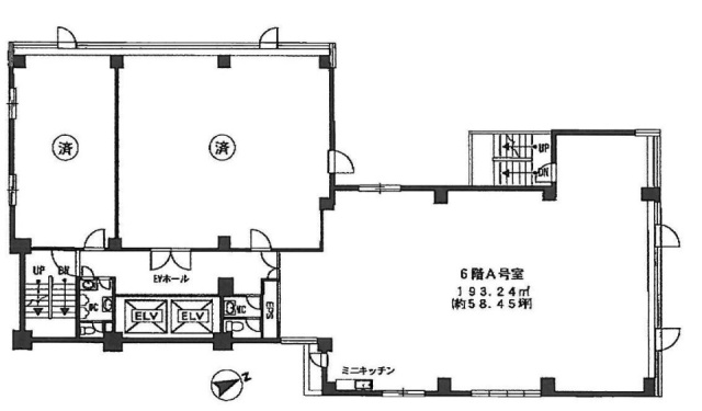 西新宿K-1ビルA 間取り図