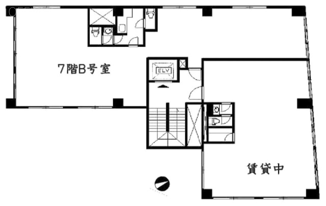 六本木インターナショナルビルB 間取り図