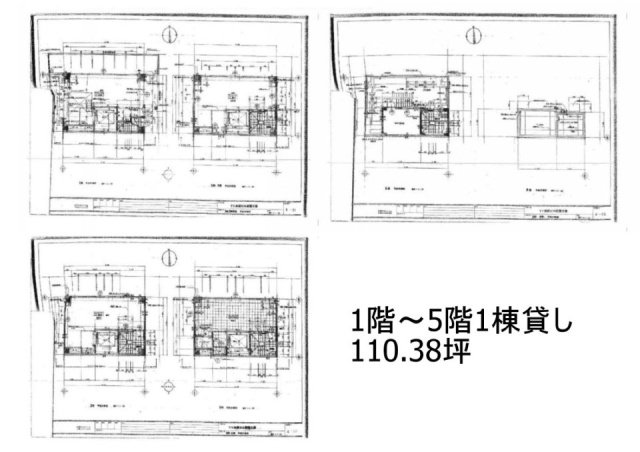 司ビル1F～5F 間取り図