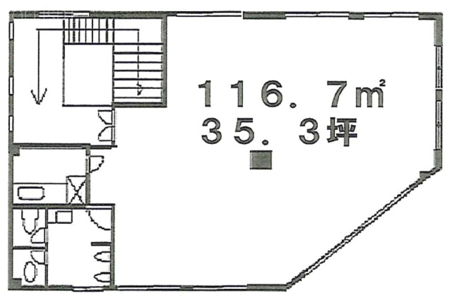 田中ビル第2別館2F 間取り図