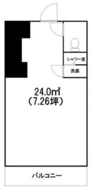 泰共フラット601 間取り図