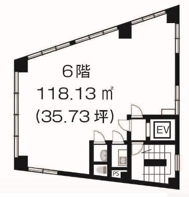 渋谷センタービル6F 間取り図