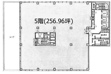 武蔵野YSビル5F 間取り図