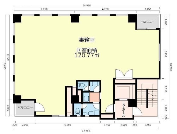 本郷三宝ビル2F 間取り図