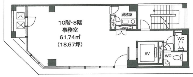 東日本橋中央ビル10F 間取り図