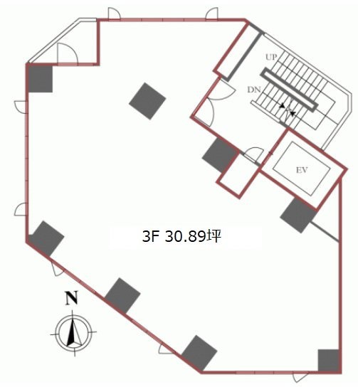 SHIBUYA D-SECOND3F 間取り図