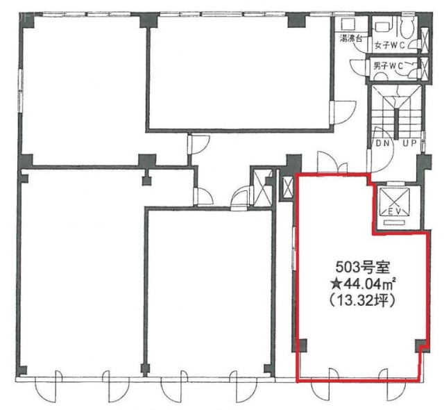 東邦センタービル503 間取り図