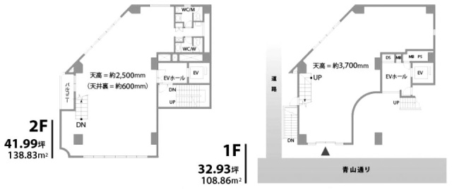 はる木ビル1F～2F 間取り図