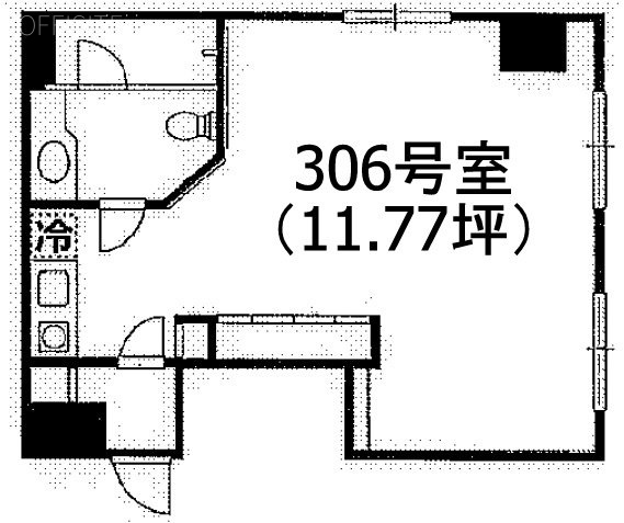 ワコーレ新宿第一ビル306 間取り図