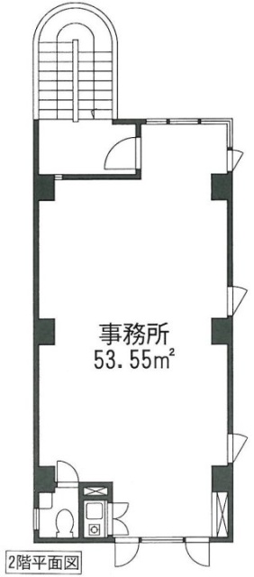 恵比寿KBKビル2F 間取り図
