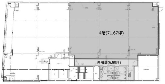 柳屋太洋ビル4F 間取り図