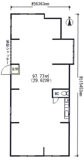 志村倉庫ビル1F 間取り図