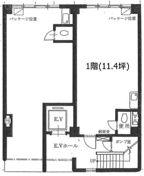 松本ビル1F 間取り図