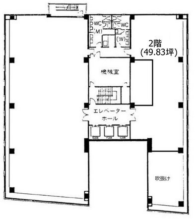 朝日生命宮益坂ビル2F 間取り図