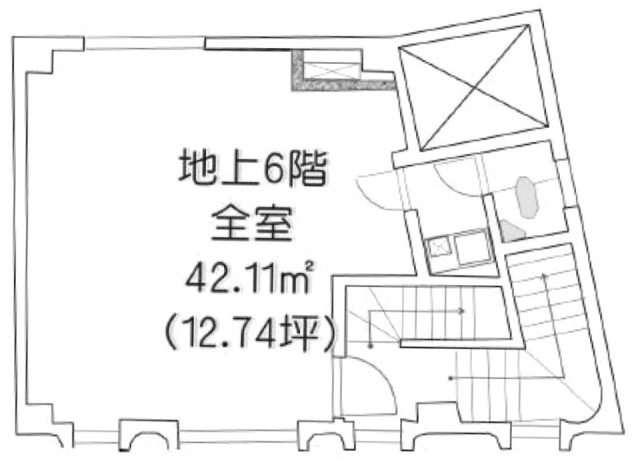 赤坂エンゼルビル6F 間取り図