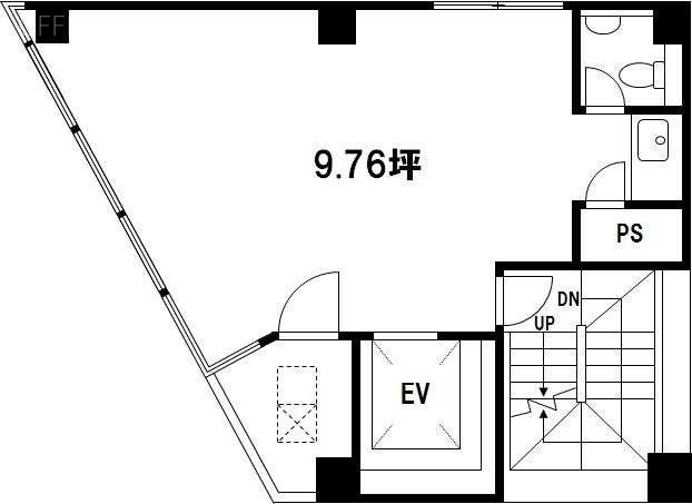 サントミ八丁堀ビル5F 間取り図