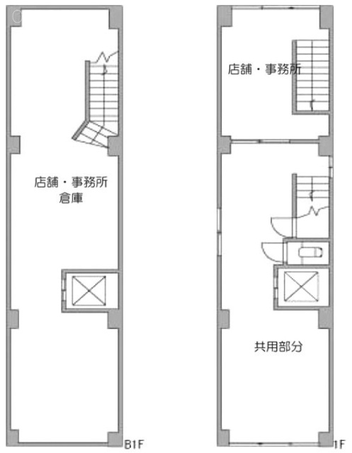 SAKURA’SビルB1F～1F 間取り図