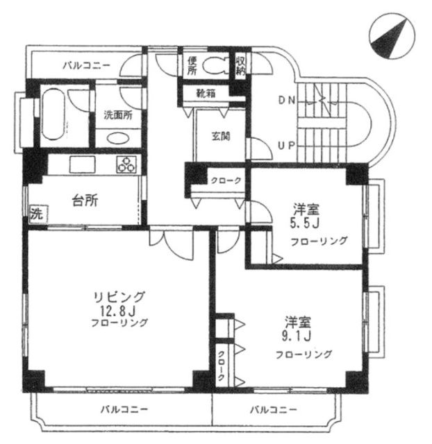 東山ホームズ401 間取り図