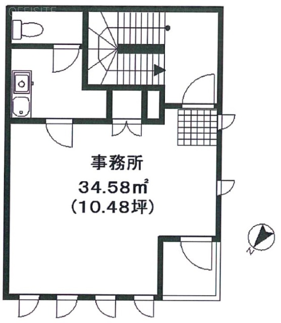 ビーフラットビル3F 間取り図